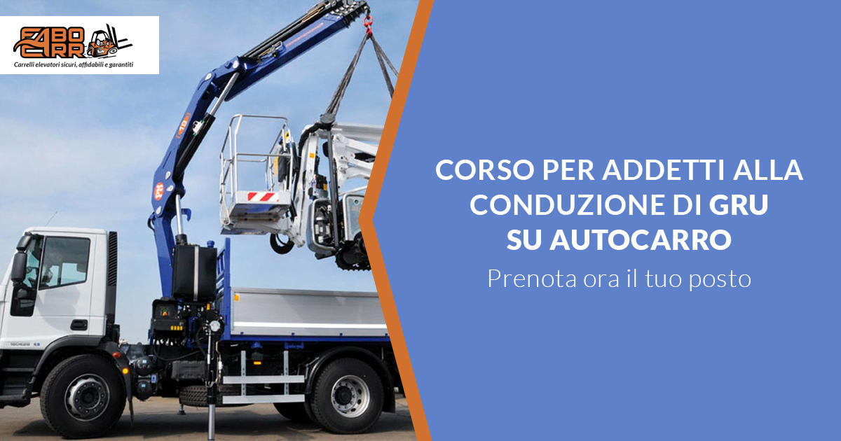 corso conduzione di gru su autocarro