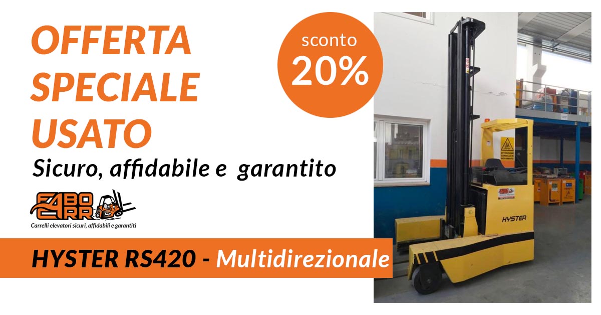 offerta carrello usato hyster RS420