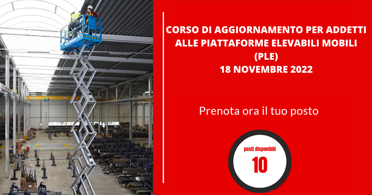 Corso piattaforme elevabili mobili