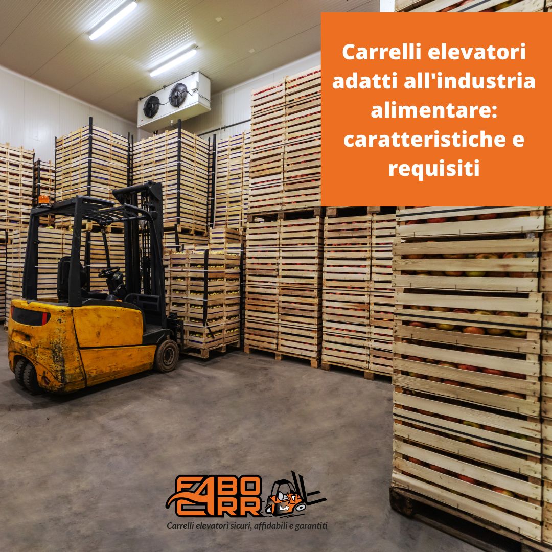 carrelli elevatori adatti all'industria alimentare